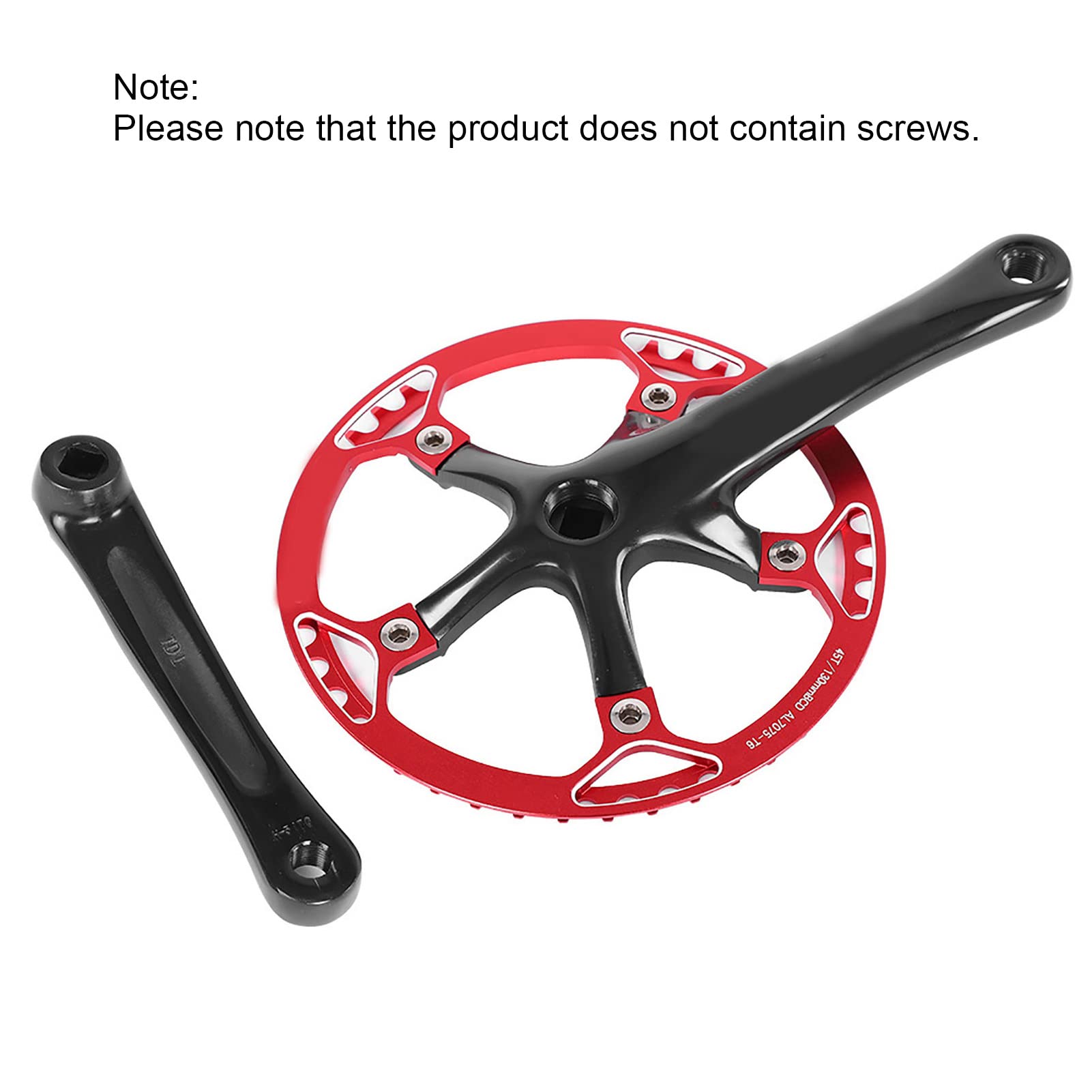 Generic Mechanizm Korbowy Rowerowy Meijun 170mm Lekki Zestaw kół łańcuchowych ze Stopu Aluminium 45T 47T do Rowerów Szosowych i Rowerów Składanych