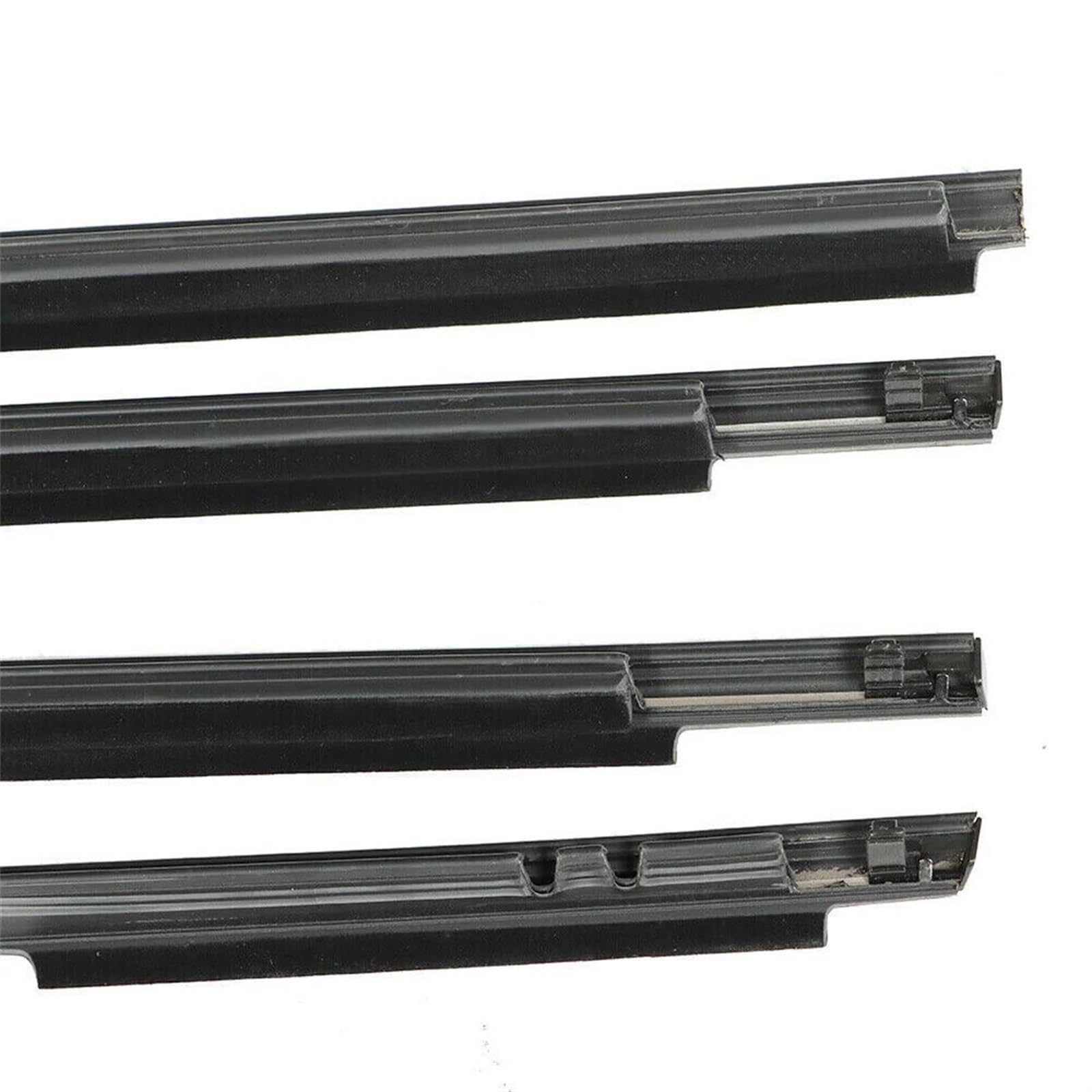 Guarnizione porta auto 4 pezzi guarnizione gomma finestrini esterni auto striscia pressione impermeabile cintura tenuta modanatura per Toyota per Corolla 2009-2012(Nero)