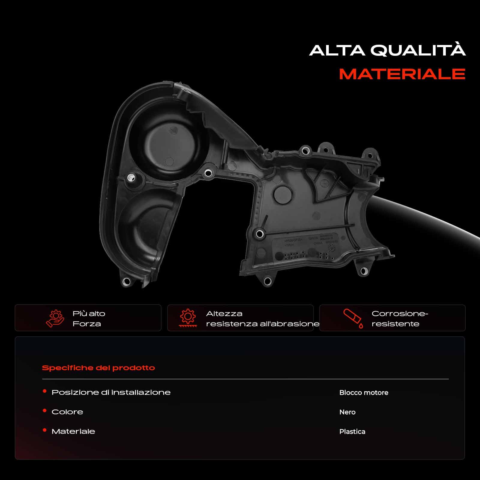 Frankberg Coperchio della cinghia di distribuzione BM5G6P073FA | Compatibile con: Fiesta VI CB1 CCN, KA+ FK UK, Ecosport, K.u.g.a II DM2