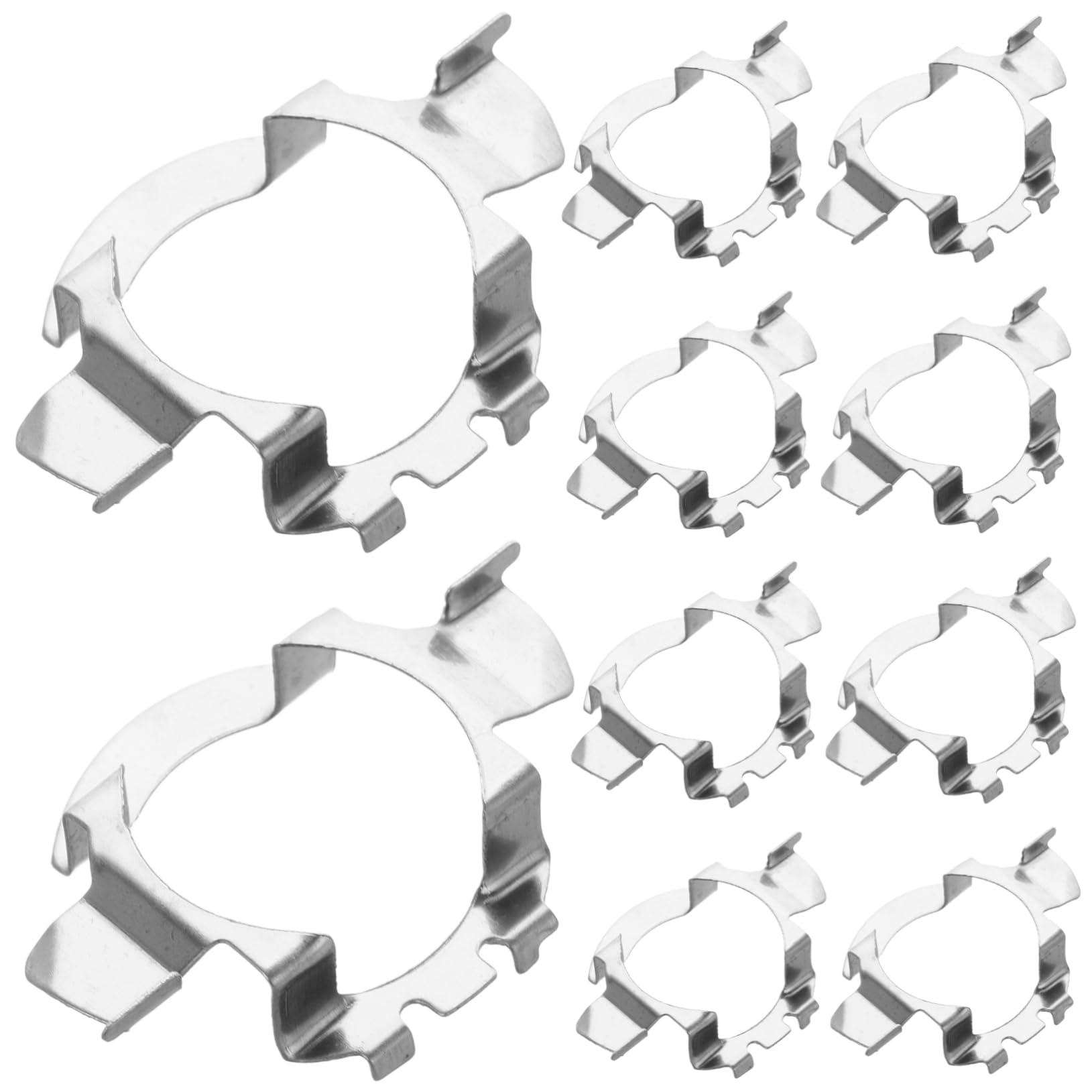 Zerodeko Metal Car Headlight Retainer Led Bulb Base Retainer Set Versatile for Car Models Easy to Use