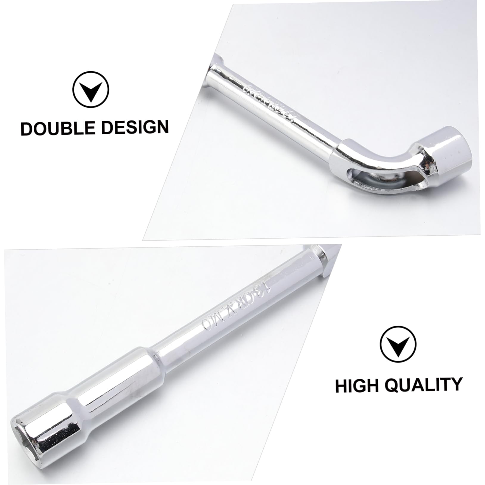 DOITOOL 13mm Polished Wrench Spanner Dual Head Tool for Home Factory Use
