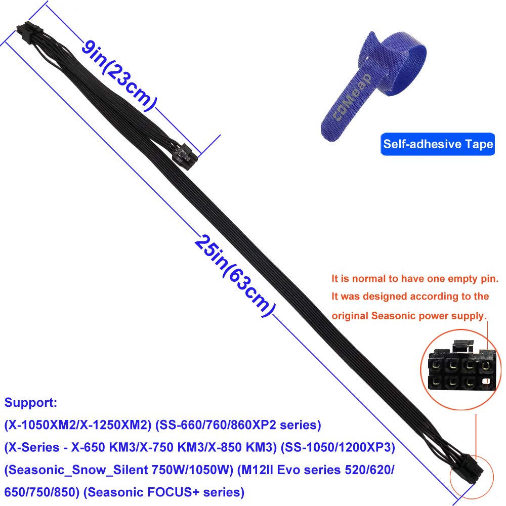 Amazon.co.jp: COMeap PCIe 8 Pin Male to Dual 8 Pin (6+2) Male GPU