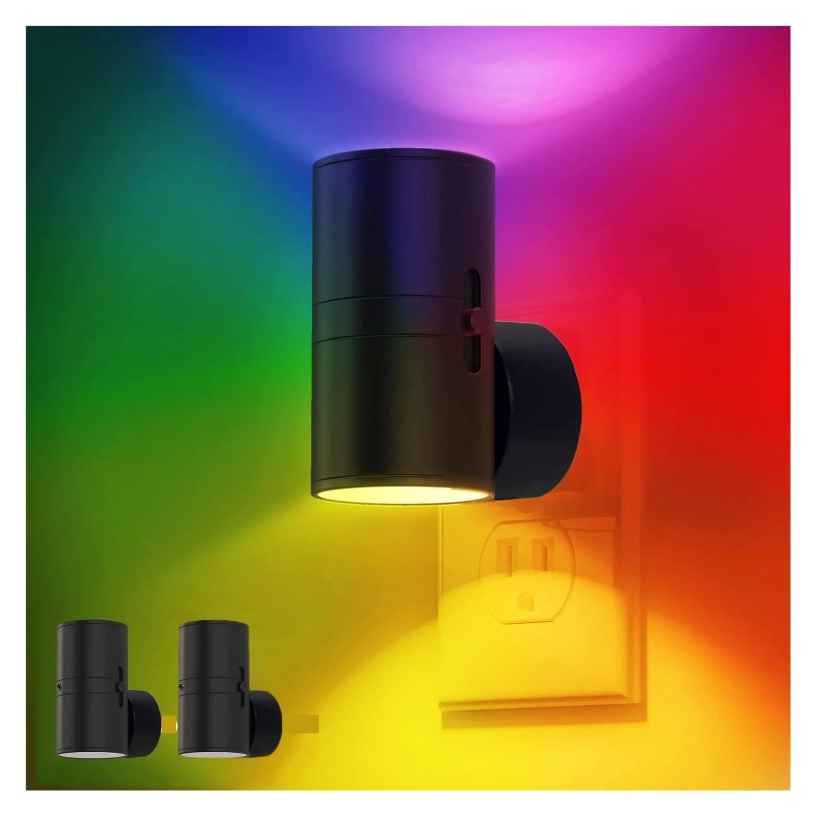 1/2/4 Szt. Lampka Nocna LED Z Czujnikiem Zmierzchu I Świtu, Wtyczka Do Montażu Na Ścianie, Odpowiednia Sypialni, Korytarzy Schodów Elastyczna Regulacja(Color-1PC)