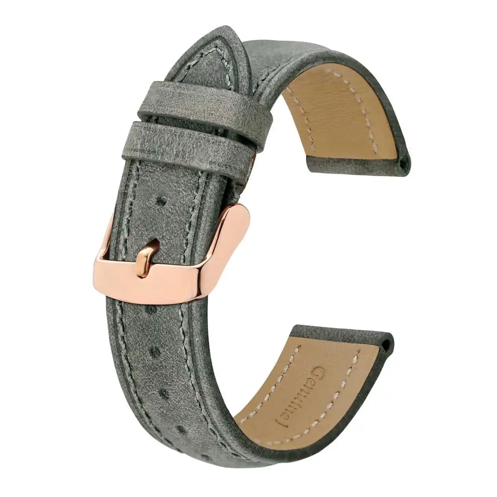 SiChouwz Crazy Horse skórzany pasek do zegarka 18 mm 20 mm 21 mm 22 mm 24 mm zapasowy pasek z klamrą w kolorze różowego złota dla mężczyzn paski do zegarków