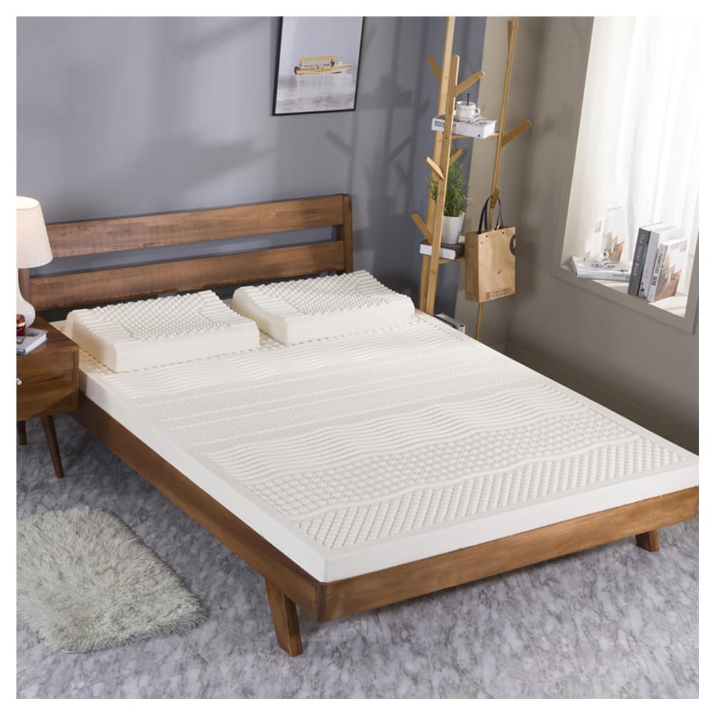 BIRJXVTO 100 Natural Latex Topper Firm -Firm - 1 2 3 4 Inch - Twin Size - Durable