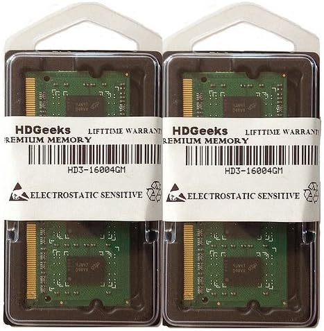 8GB Kit (4GBx2) RAM Memory for Dell Alienware M17x R4, SO-DIMM DDR3 NON-ECC PC3-12800 1600MHz