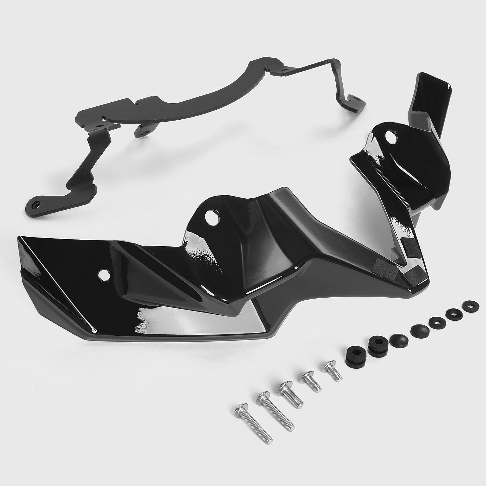 WOOGA Kit d'aile aérodynamique pour Moto aileron Avant Nu Couvre-Nez en Forme de Bec pour Ka&WA&sa&ki Z900 Z 900 Z-900 Accessoires 2020 2021 2022 2023 2024 (Noir Brillant)