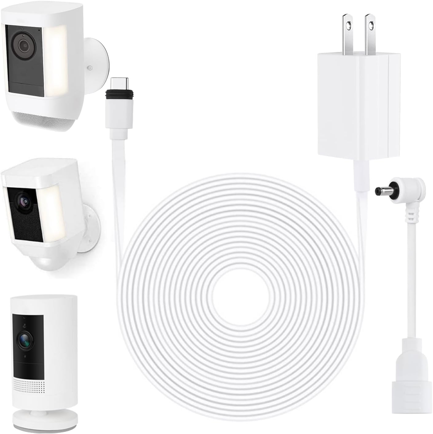 ALERTCAM Power Cable for Ring Stick Up Cam(Battery), Ring