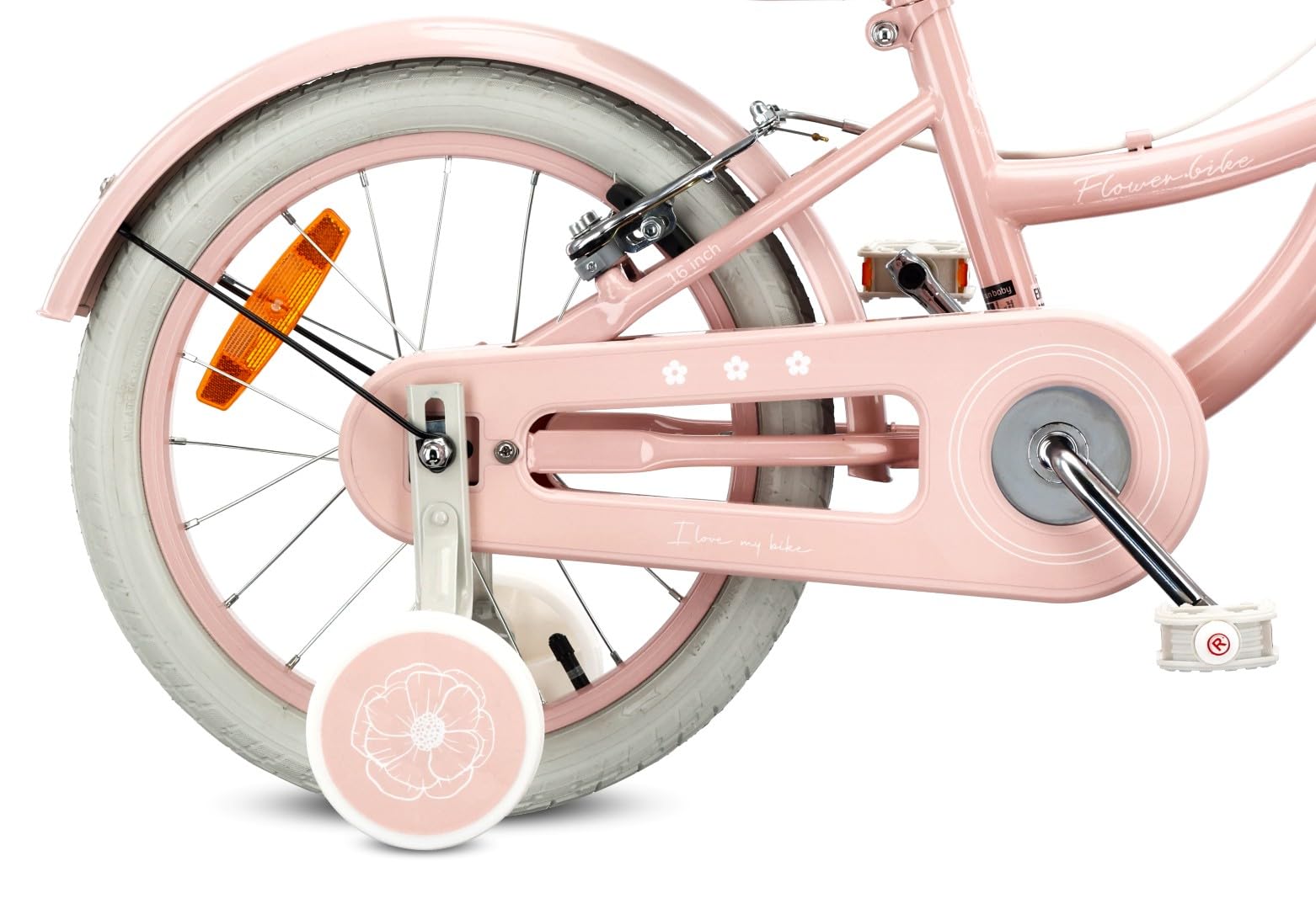SUN BABY FLOWER BIKE RETRO Rower dziecięcy dla dziewczynki 14/16 cali