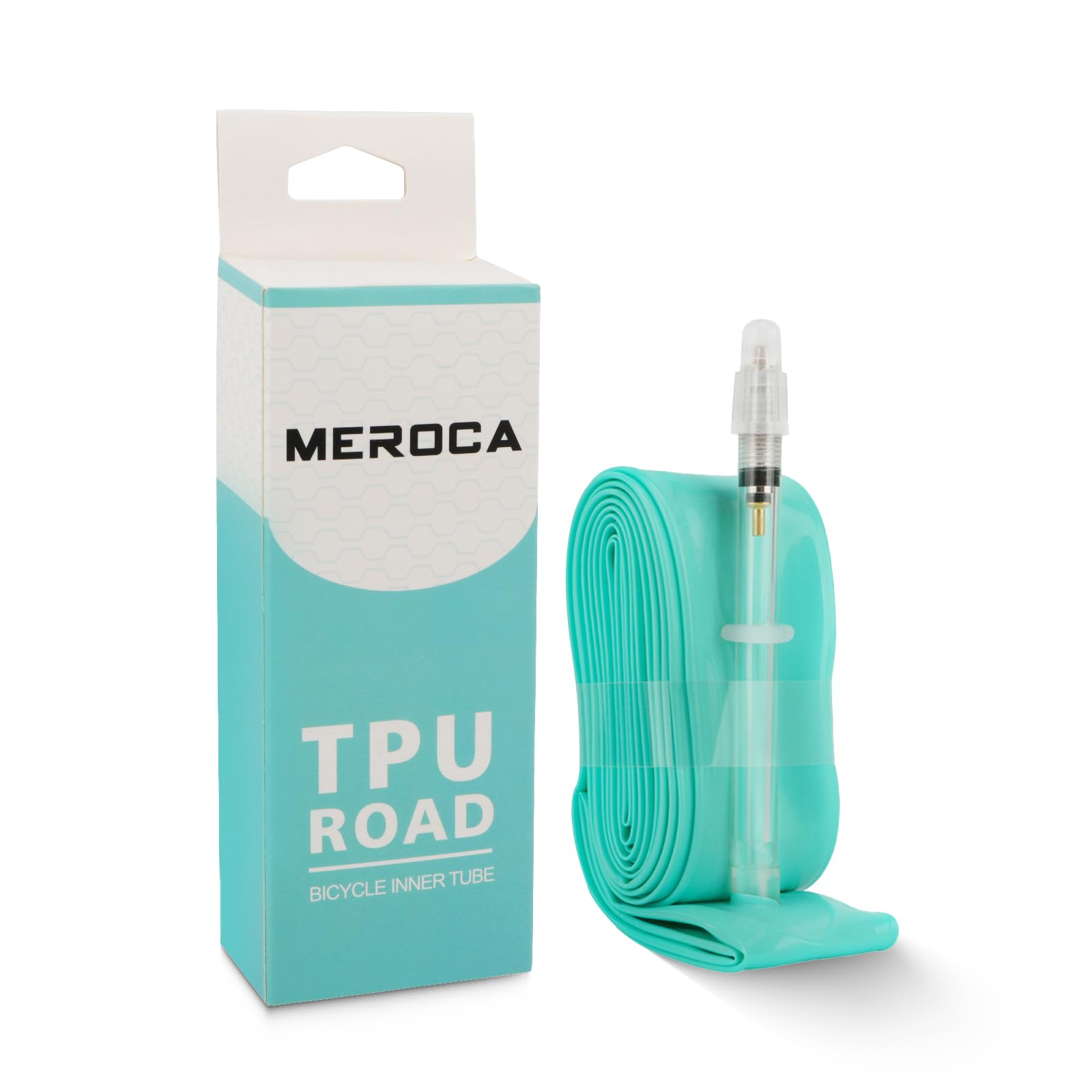 TINGSING TPU Inner Tube 700C, Compatible with 700x23/25/28/30/32/35c, 65mm Presta Valve, Ultralight Road Bike Inner Tubes
