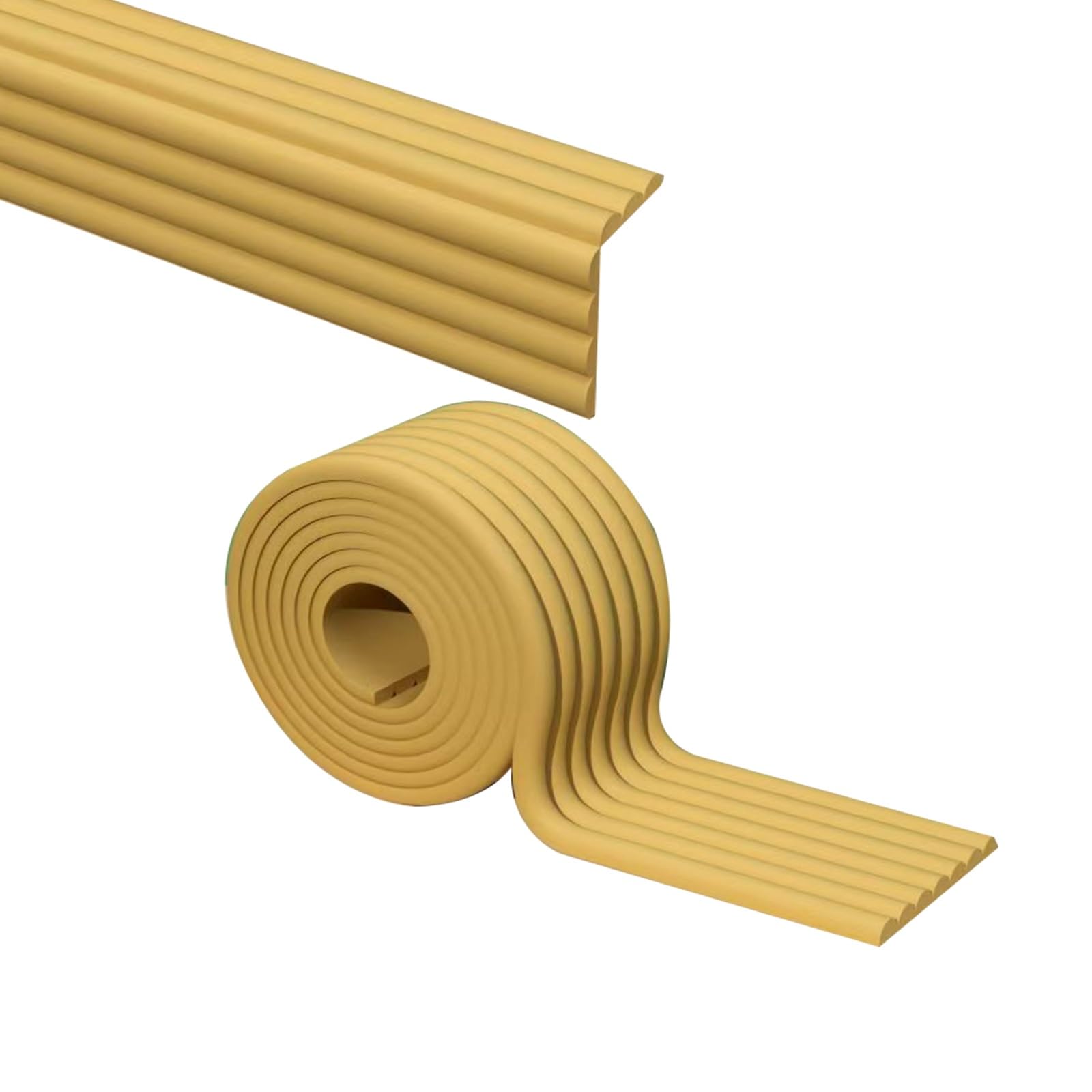 Edge Protector for Tables, Furniture Corner Guard Edge, Foam Bumpers - Soft Rubber Multiple Sizes Multicolor(Wood,1W x 2000L cm)