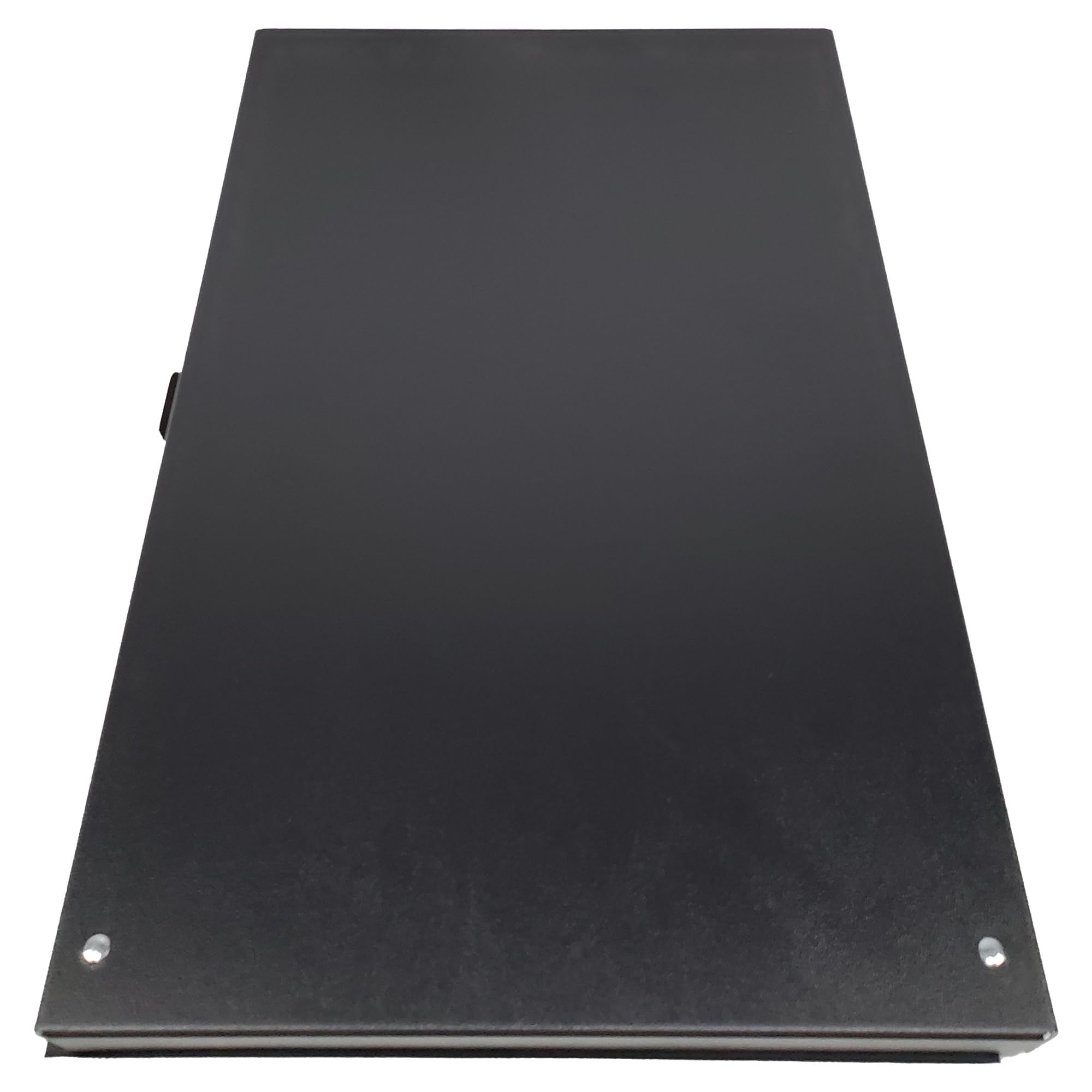 Posse Box - Seitenöffnendes Klemmbrett mit einem Fach PJ-32S-BV · Schwarzes Vinyl-Aluminium · 35,6 x 24,5 x 2,5 cm · Aufbewahrungs-Organizer