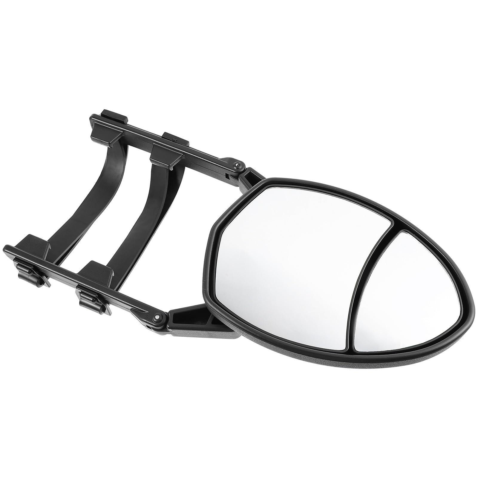 Espejo Abs Alargada, Material y Vidrio Instalación Fácil Retrovisor Estructura Vista Amplia para Remolque Caravana para Vehículos y Trailers