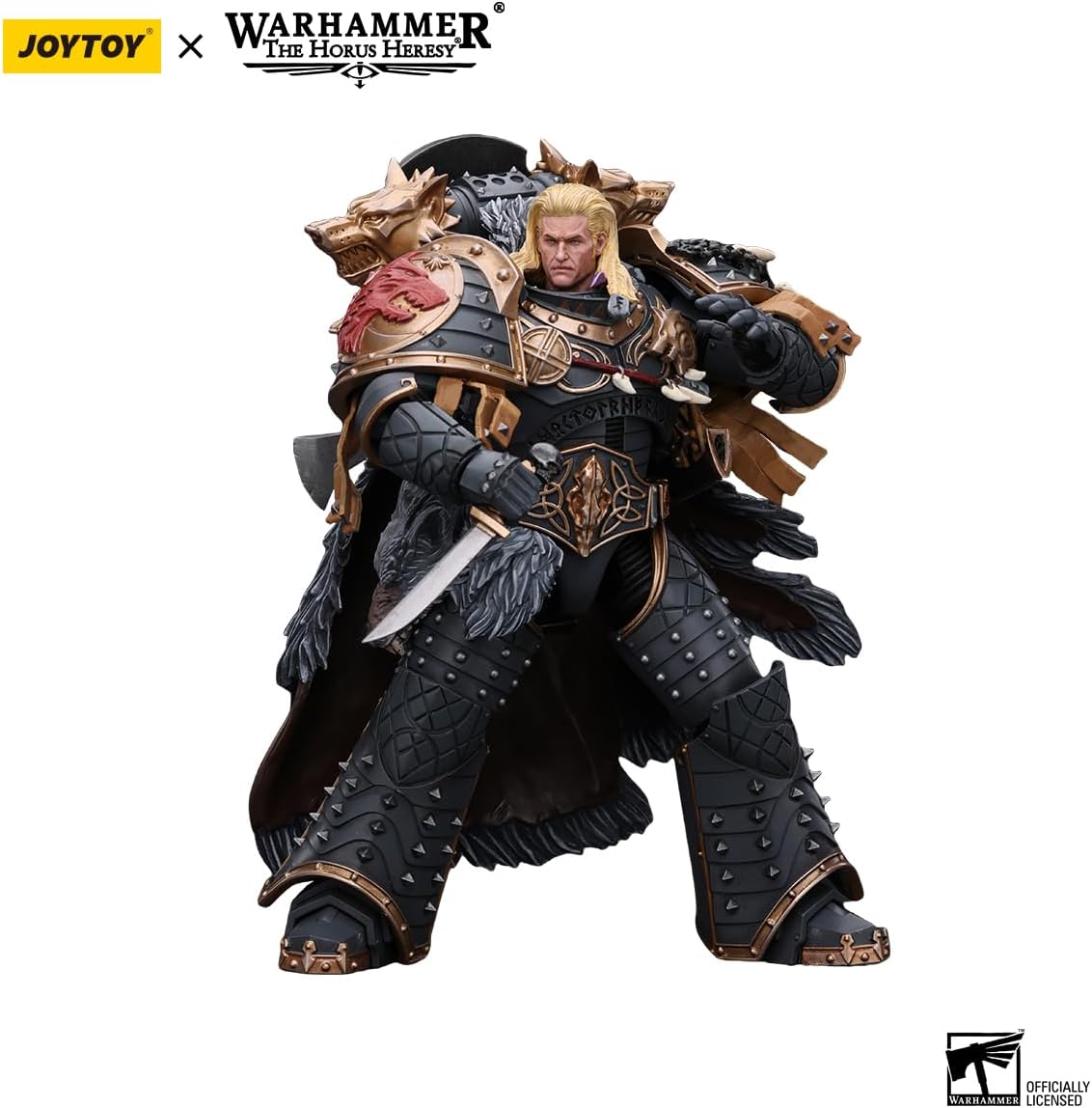 JoyToy Warhammer 40k The Horus Heresy Space Wolves 1/18 Scale Collectible Action Figure: Leman Russ Primarch of The VIth Legion