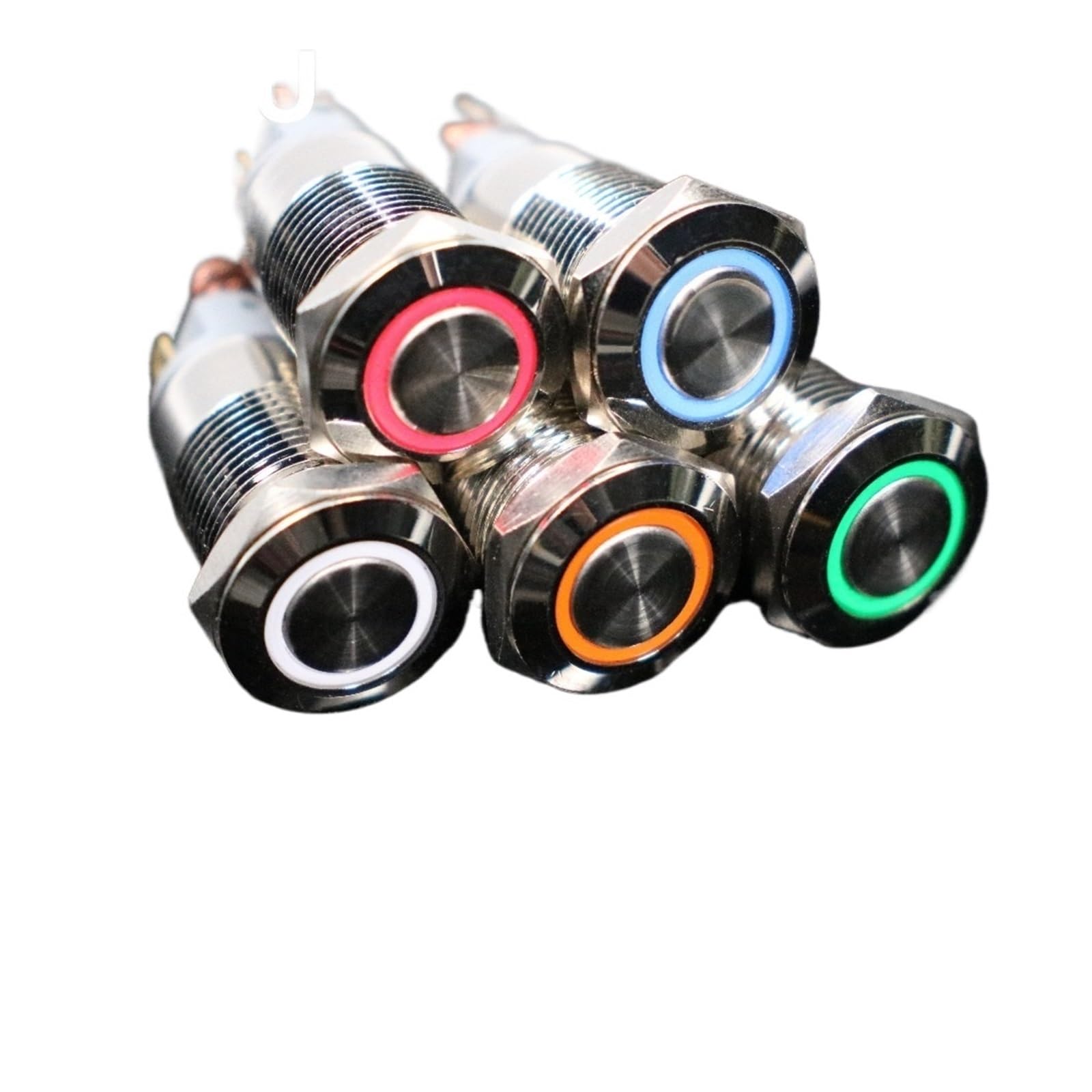 Klaxon de voiture et interrupteur LED 12mm étanche pour personnaliser votre auto