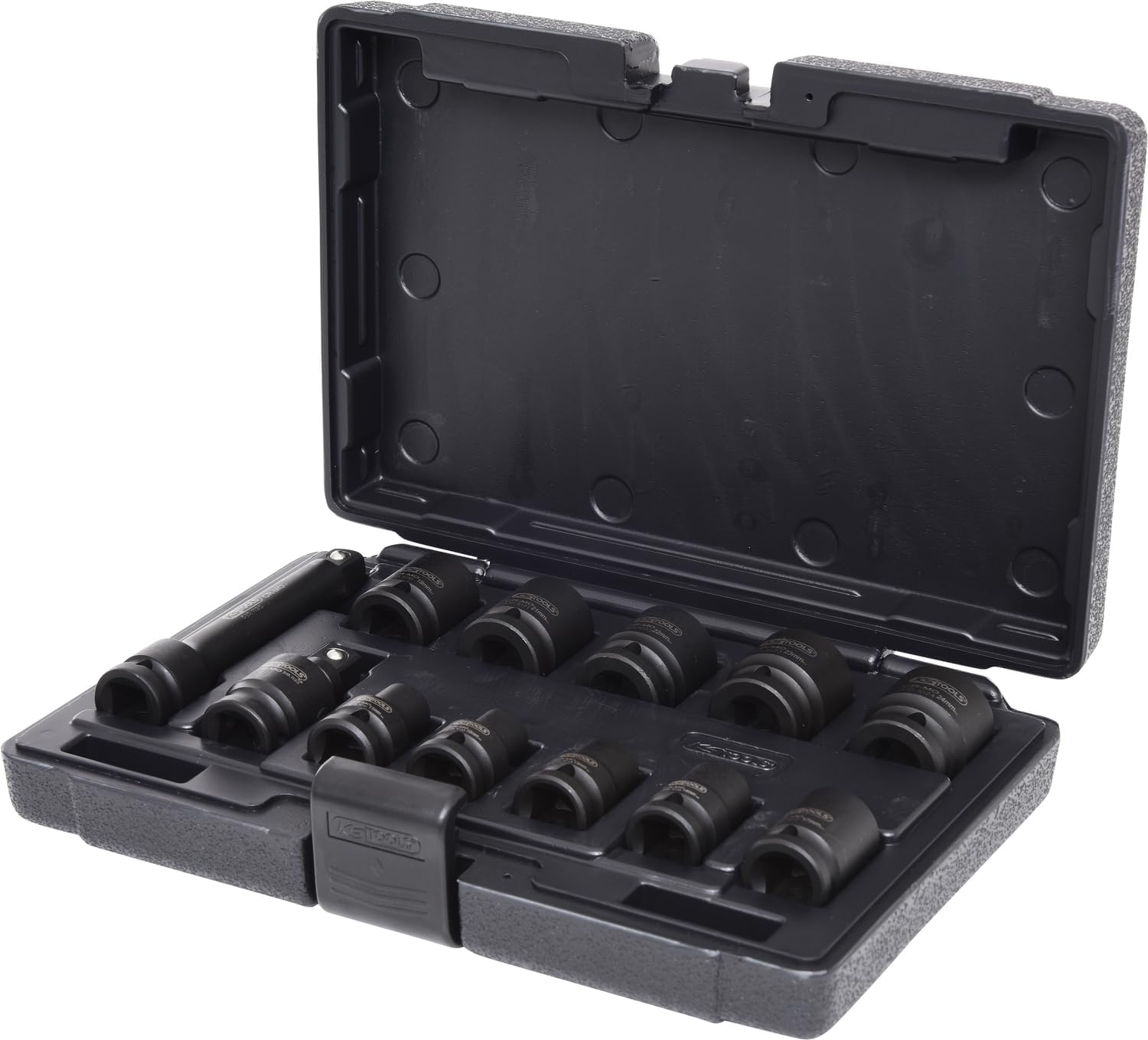 1/2" Hexagon impact socket set, 12 pcs, short