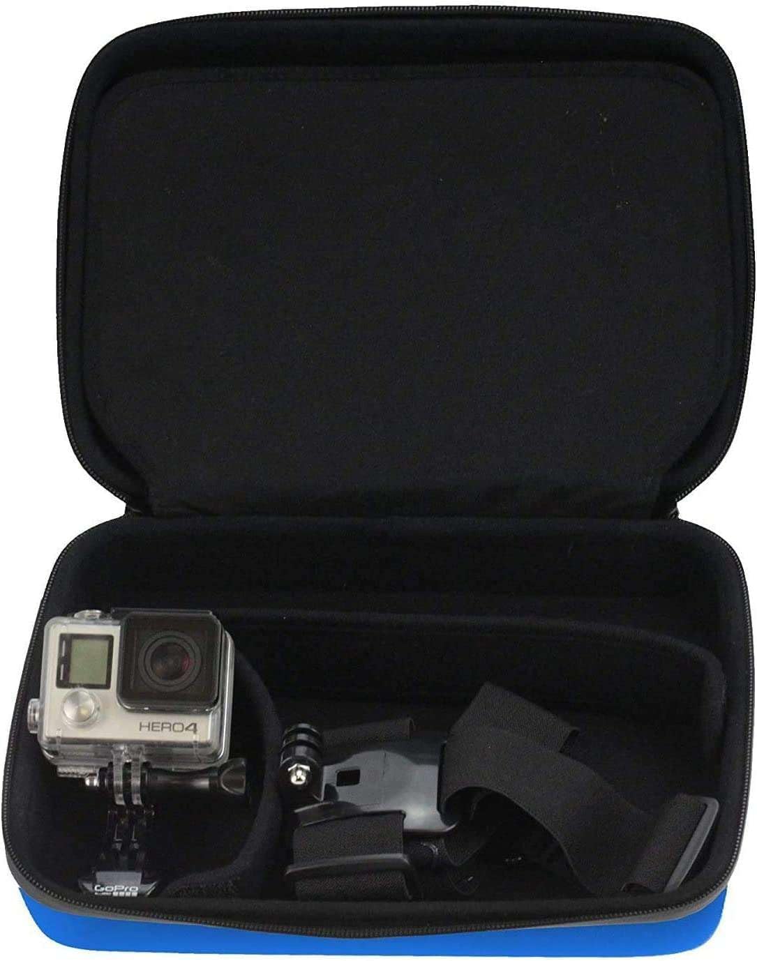Navitech Niebieskie twarde etui na kamer? sportow? - kompatybilne z kamer? akcji AKASO Brave 7 LE 4K30FPS 20MP