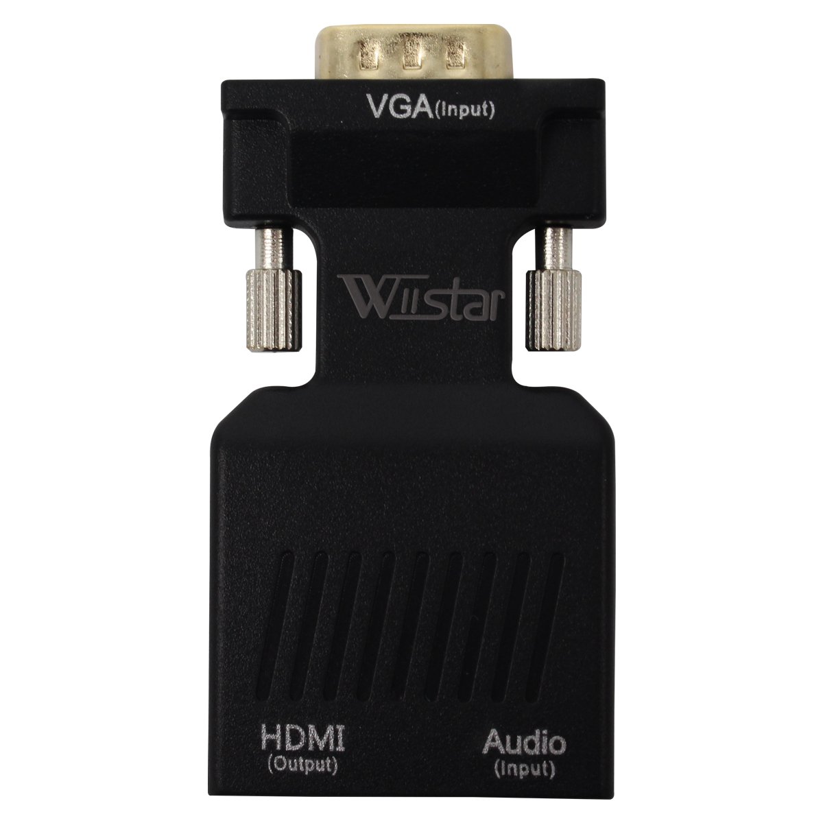 Wiistar Mini VGA Male to HDMI Female Adapter Converter with 3.5mm Audio 1080P for PC HDTV Monitor
