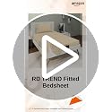 Image of RD TREND Presents Luxurious Glace Cotton Super Soft 210 TC 360 Elastic Fitted Bedsheets Single Bed Size (72 x 48 x 8 Inch) with 1 Pillow Cover Size (28 x18), Color- Beige, Solid