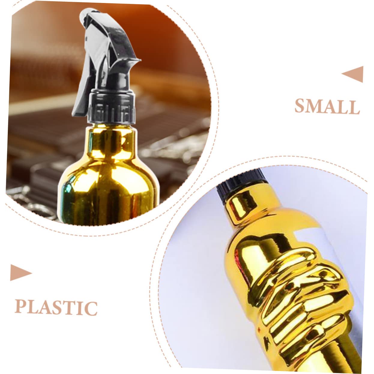 FRCOLOR 4pezzi Spray Per Parrucchiere Premium Bottiglia Spray Con Pompa Per Acconciature Nebulizzazione Fina e Risparmio Idrico Design Compatto e Leggero Facile Da Usare e