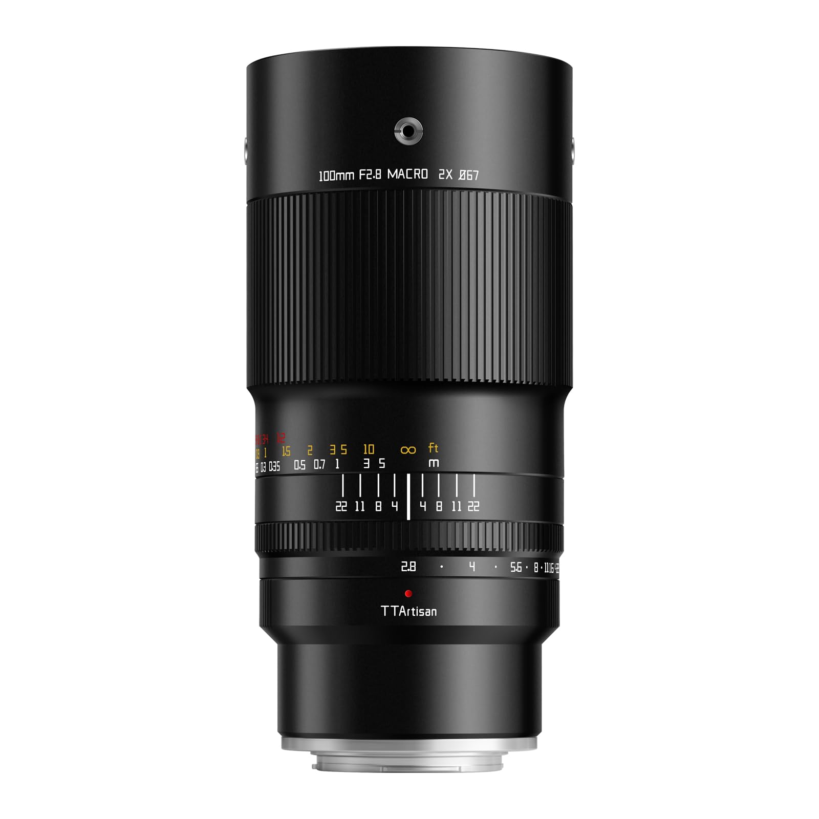 TTARTISAN 100mm F2.8 Macro 2X Obiettivo della Fotocamera per Fuji X Mount Full Frame Messa a Fuoco Manuale Lens per Fotografia in Miniatura