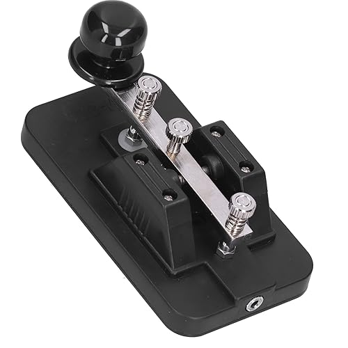 Miniatura 3 de Tecla de telégrafo y sonda, teclados Morse, sintetizador y estación de trabajo teclados código morse clave telégrafo Tapper manual CW práctica