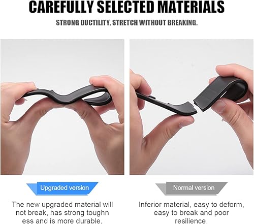 Miniatura 55 de Ganchos para reposacabezas de asiento trasero de automóvil, paquete de 4 ganchos negros elegantes para asiento trasero de automóvil, bolso, ropa