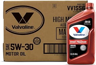 Valvoline (VV155-6PK) MaxLife SAE 5W-30 High Mileage Motor Oil - 1 Quart Bottle, (Case of 6)