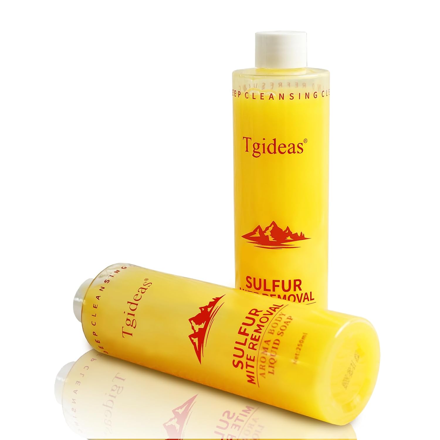 Sulfur Soap Body Wash Shampoo - Deep Cleansing for Balancing Skin - Gentle Daily Care for Body and Scalp - 500ml for Men and Women sulfur-FBM