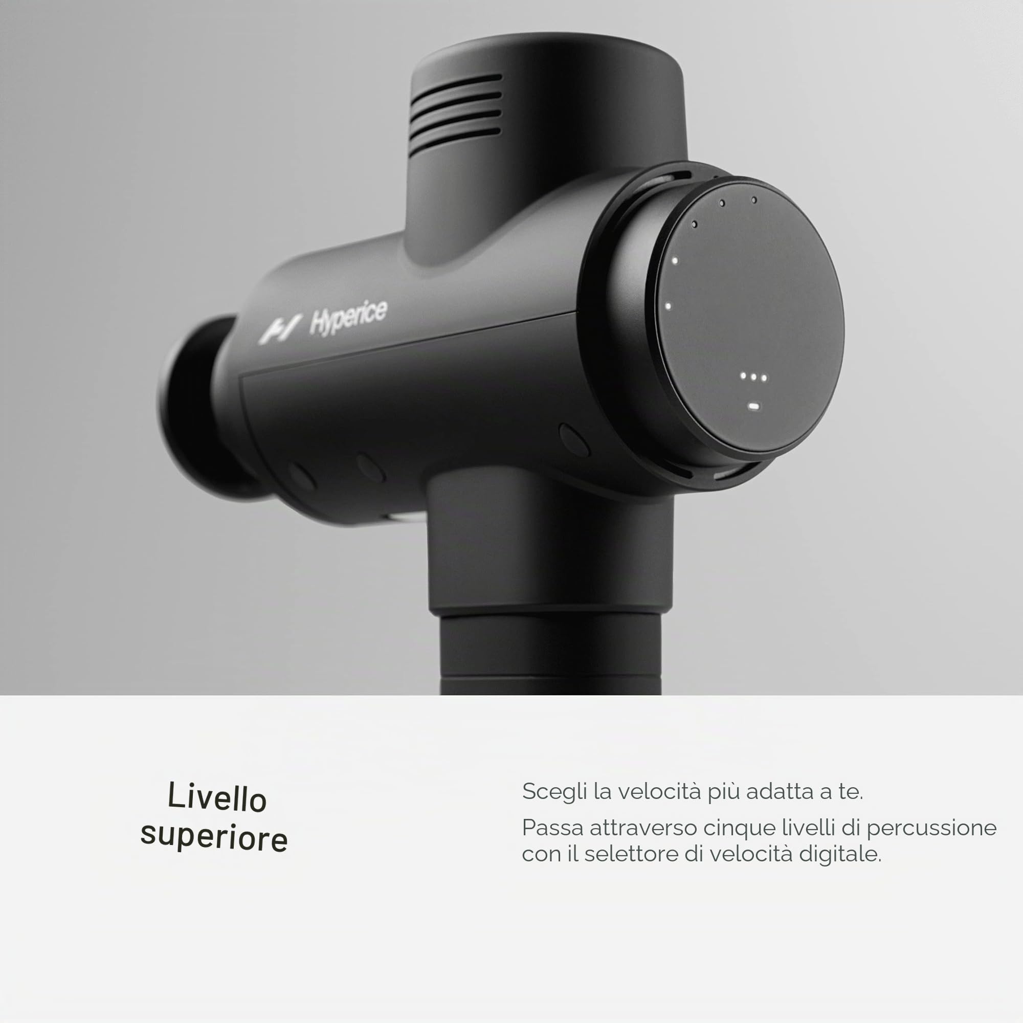 Hypervolt 2 Pro Pistola massaggiante a percussione portatile | Recupero pre e post allenamento | 5 velocità e testine intercambiabili | Dolore, rigidità e circolazione