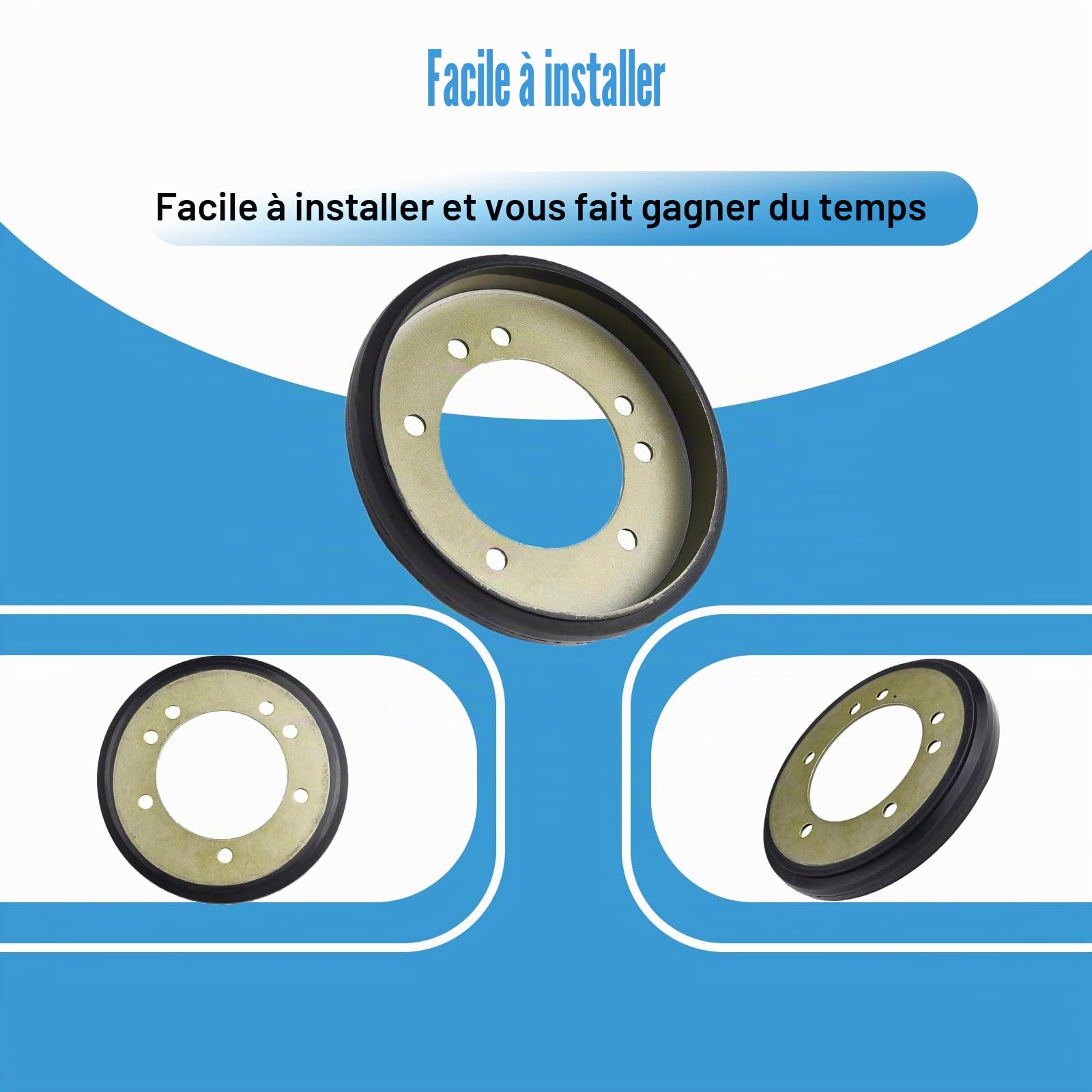 Disque d'entraînement pour souffleuse à neige 04743700 compatible avec la souffleuse à neige Ariens 00170800, 00300300, 1720859, AM122115, 741316 - Également pour tondeuse à gazon Snapper et