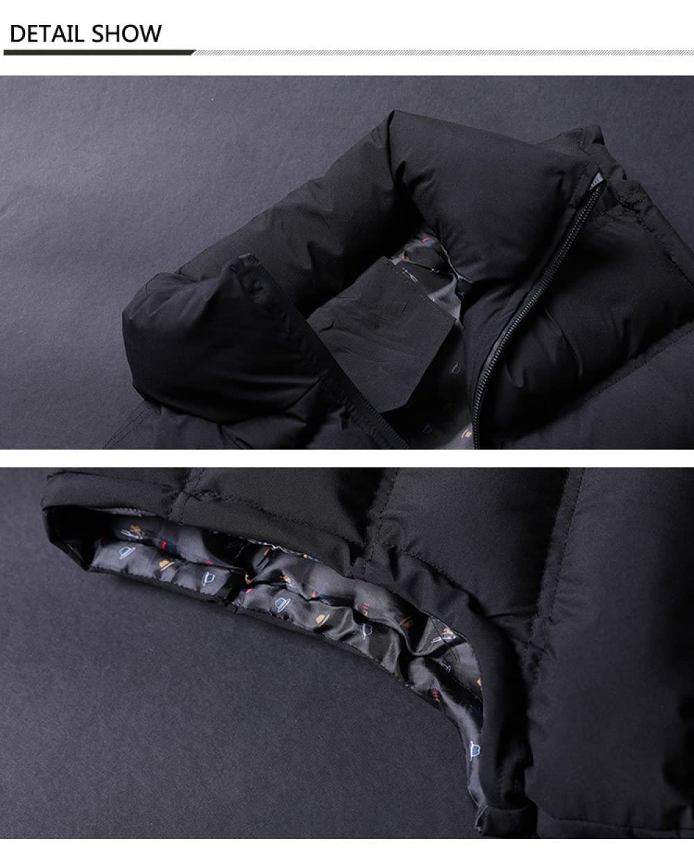 Daunenweste Herren - Herrenjacke In Übergröße, Lässige Ärmellose Weste, Modische Weste Mit Stehkragen, Klassische Blaue Jacke, Winddichte, Warme Winterweste Für Männer, Studenten, Jugendliche,