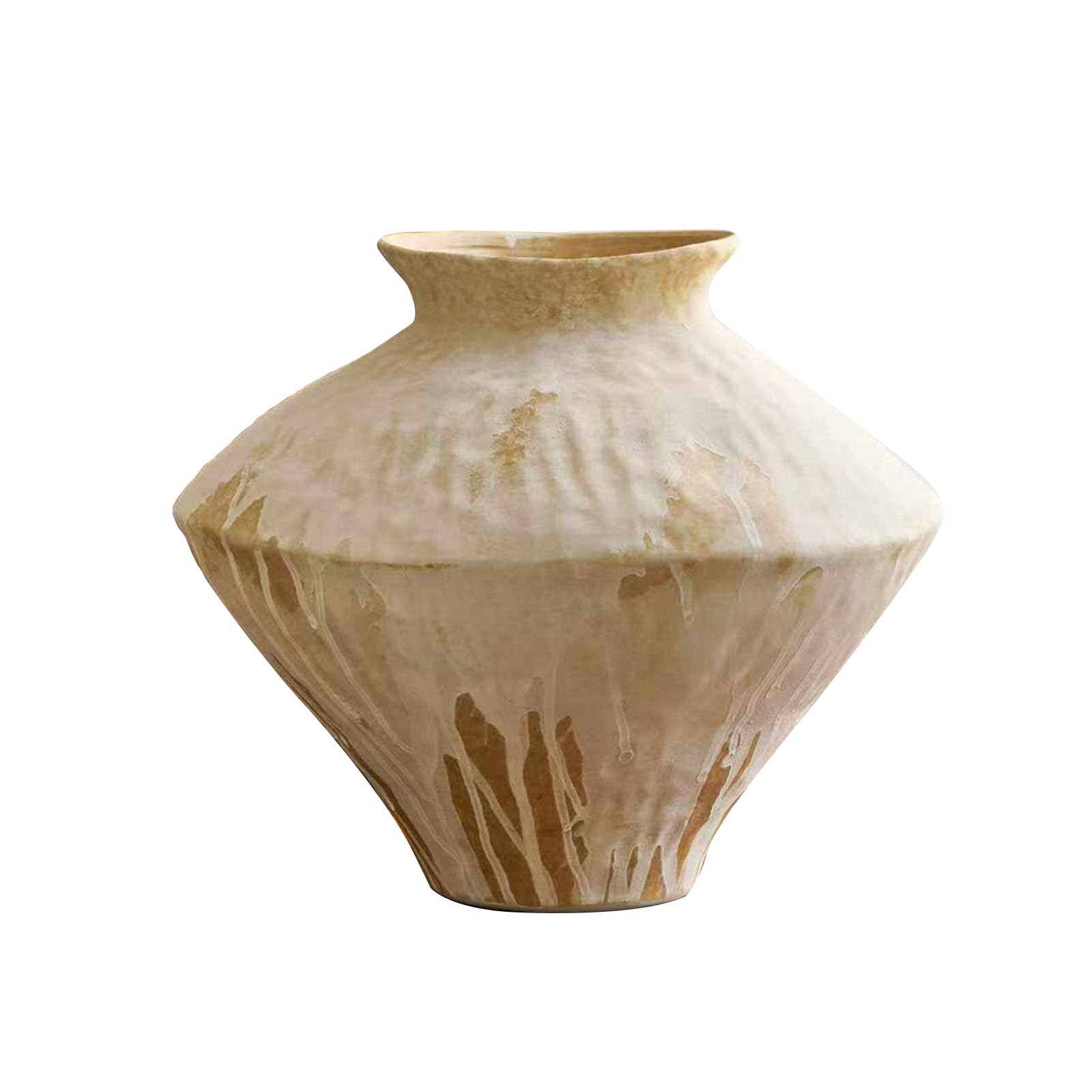Countertop Art Vintage Vase, Simple Flower Vase for Home Use, Decoration For Living Room, Dining Table Centerpiece, Hotel, Office, Fireplace(Size:H20CM,Color:B)