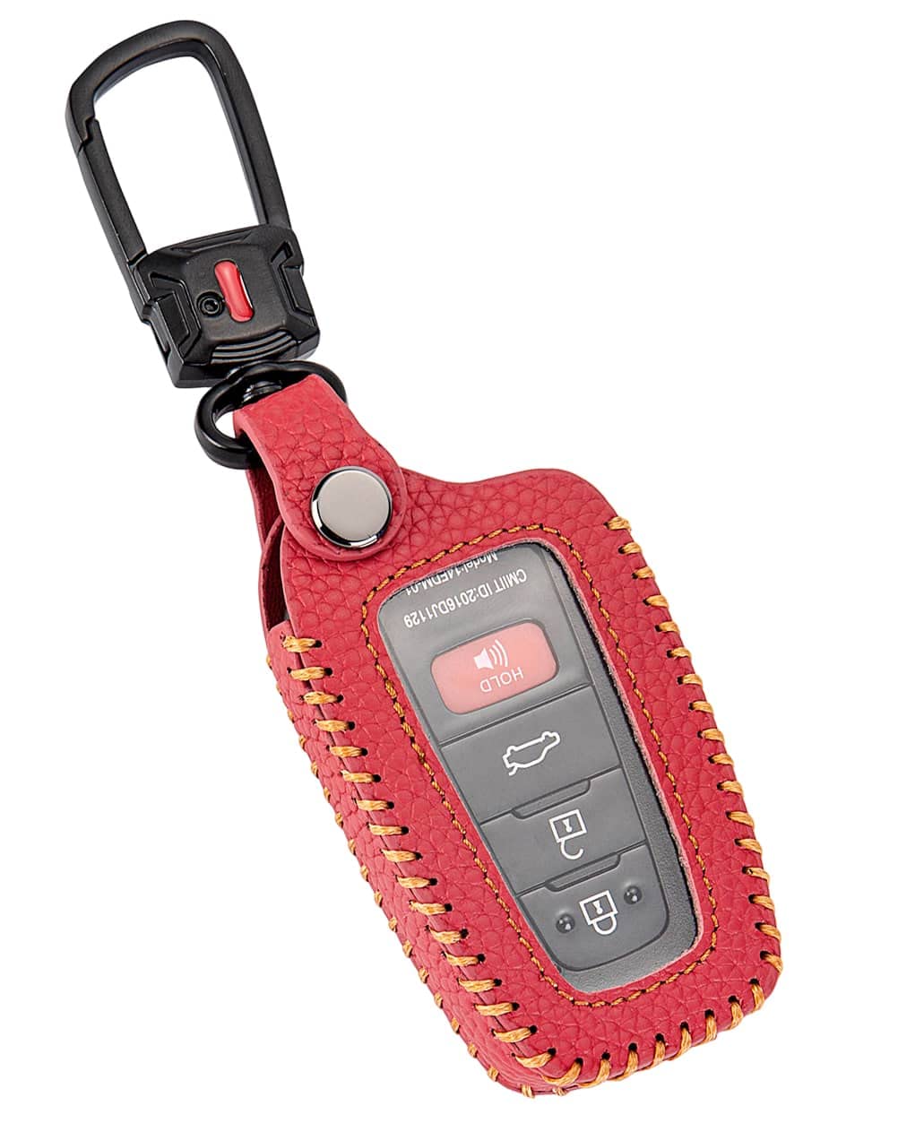 YONUFIfor Toyota Key Fob Cover with Keychain, Leather Car Key Case Protector Holder