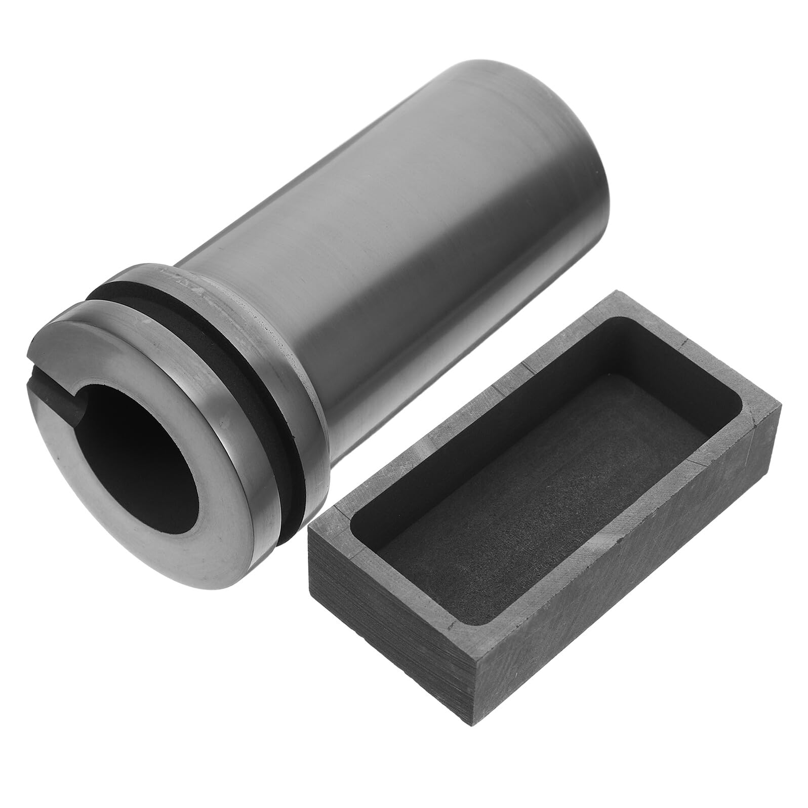Graphitgießtiegel 2 Stück für Gold Silber Kupfer Messing Aluminium