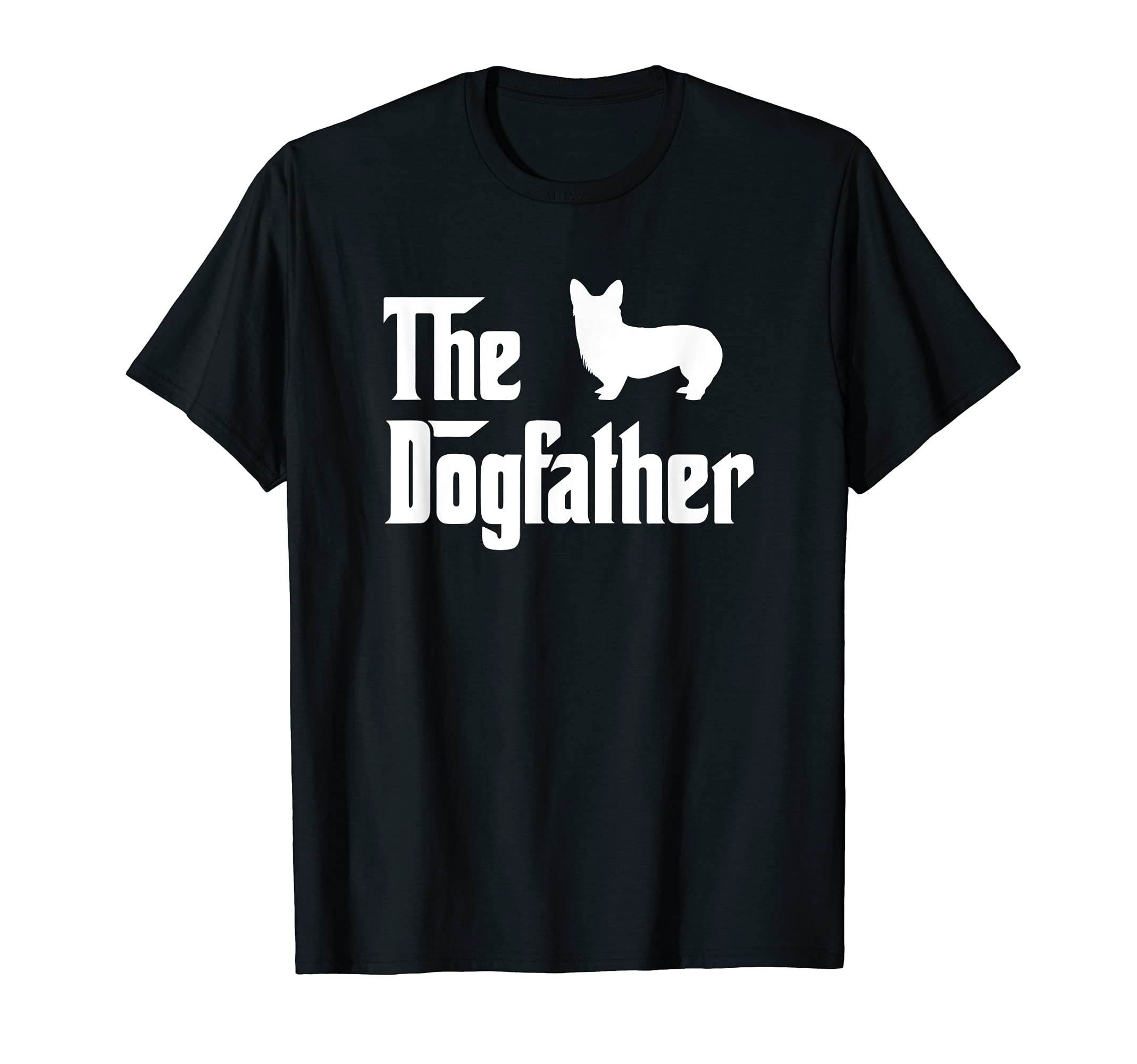 Cute Welsh Corgi Presents & TeesThe Dogfather Shirt Gift For Corgi Lovers Dad Funny Corgi T-Shirt
