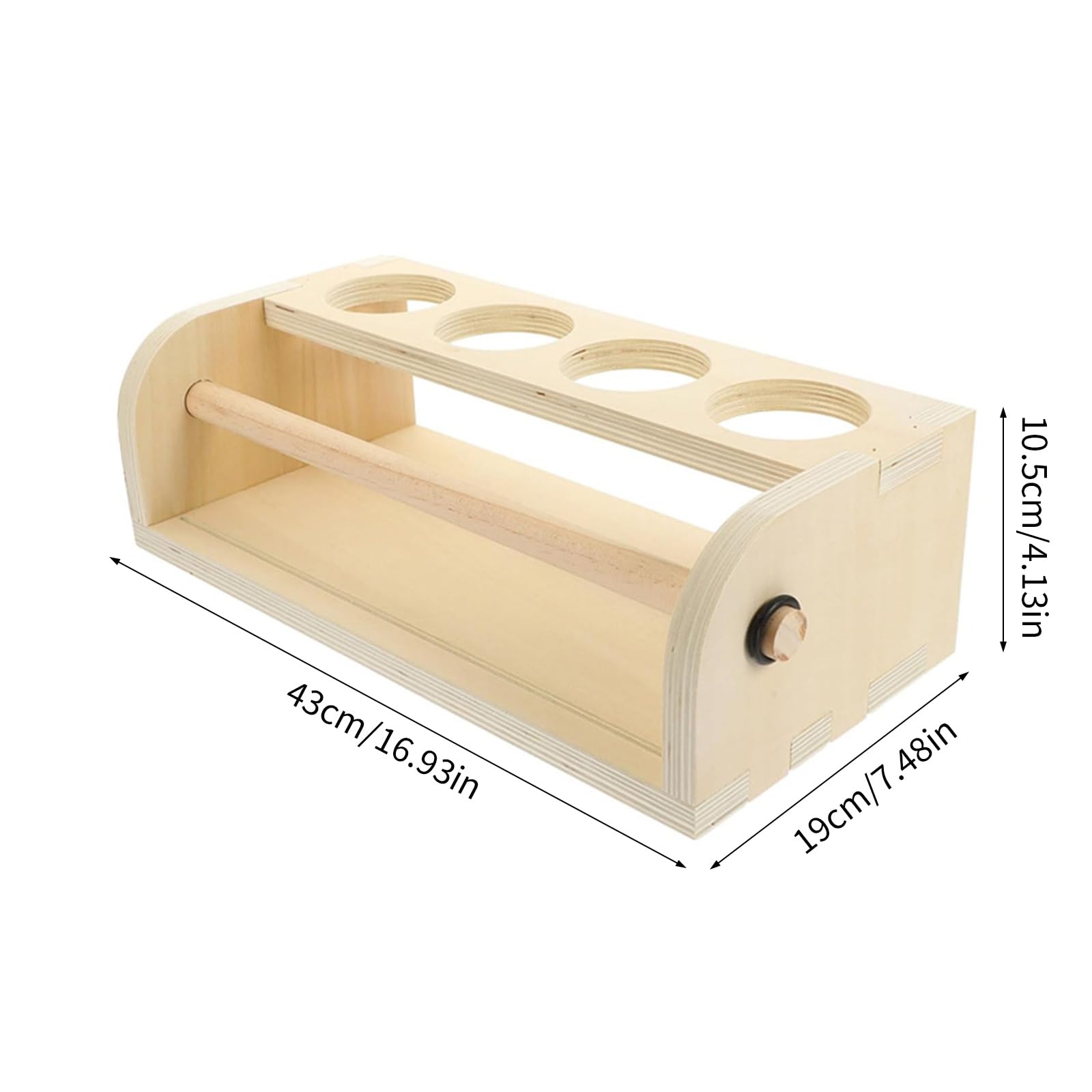 Dispensador de rollos de papel de madera para niños, para dibujo y manualidades, organizador de rollos de papel de escritorio para rollo de papel de 30,5 cm de ancho