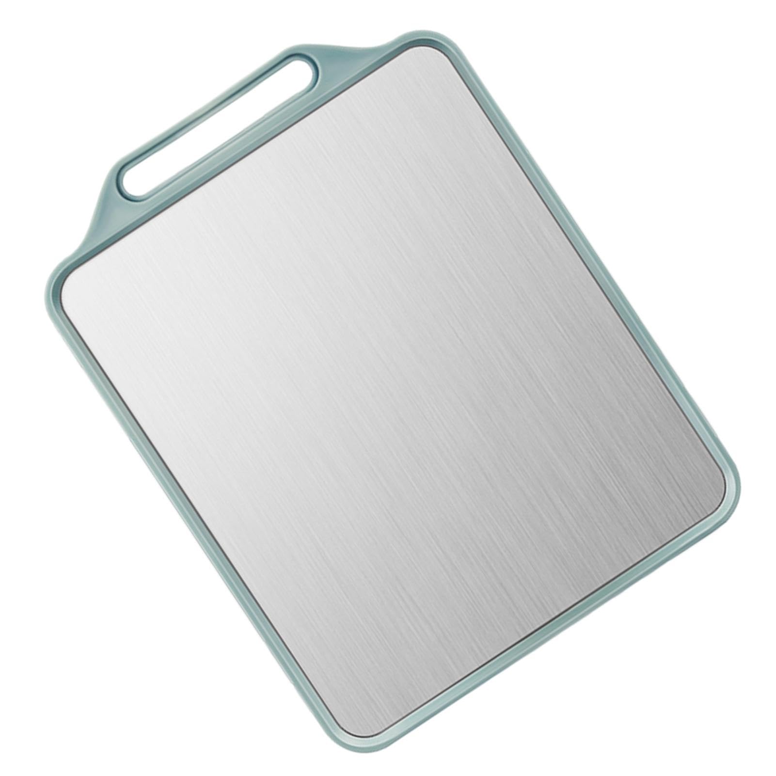 Planche à découper en acier inoxydable durable, bloc de coupe en métal premium