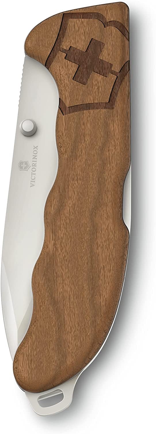 Victorinox Evoke Wood mit Gravur auf der Klinge Griff I oder am Griff Geschenk für Männer Frauen I zum Geburtstag I Schweizer Taschenmesser personalisiert mit 4 Funktionen