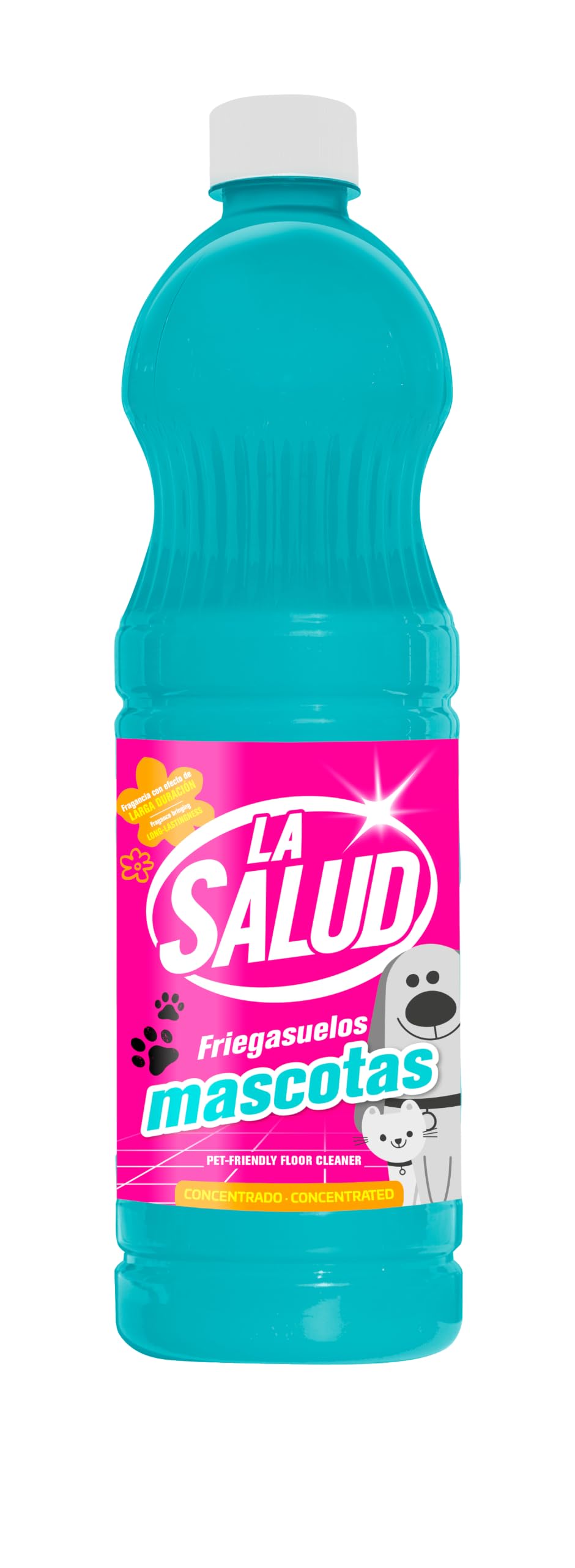 La Salud Detergente Concentrato per Pavimenti Animali Domestici, Confezione da 6L | Profumo Duraturo | Per Famiglie con Cani e Gatti | Formato Convenienza da 6 Litri