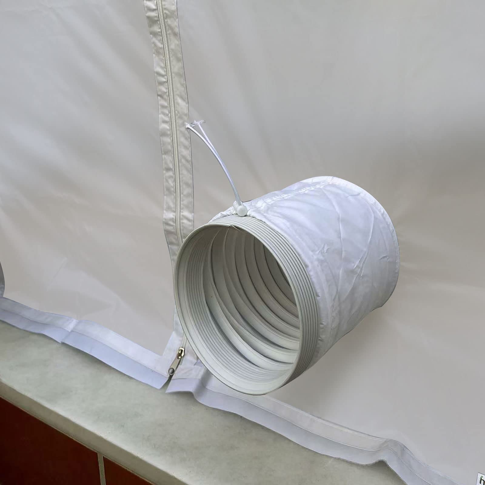 Aislante de Puerta HOOMEE para Aires Acondicionados Portátiles con Extensión de Manguera Cosida para Mayor Rendimiento de Enfriamiento, Menor Consumo de Energía, con Cremallera, 100x210cm