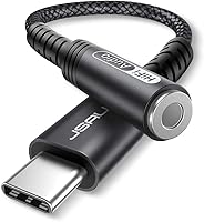 Vista 10 de JSAUX Adaptador USB C a conector de audífonos hembra de 6/64" (3.5 mm) para audio auxiliar, compatible con Samsung Galaxy S23, S23+, S23 Ultra, S22