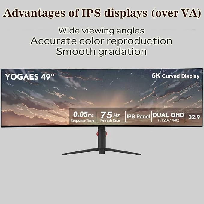 Monitor 49 Pulgadas 5K UHD 1440p IPS miniatura 2