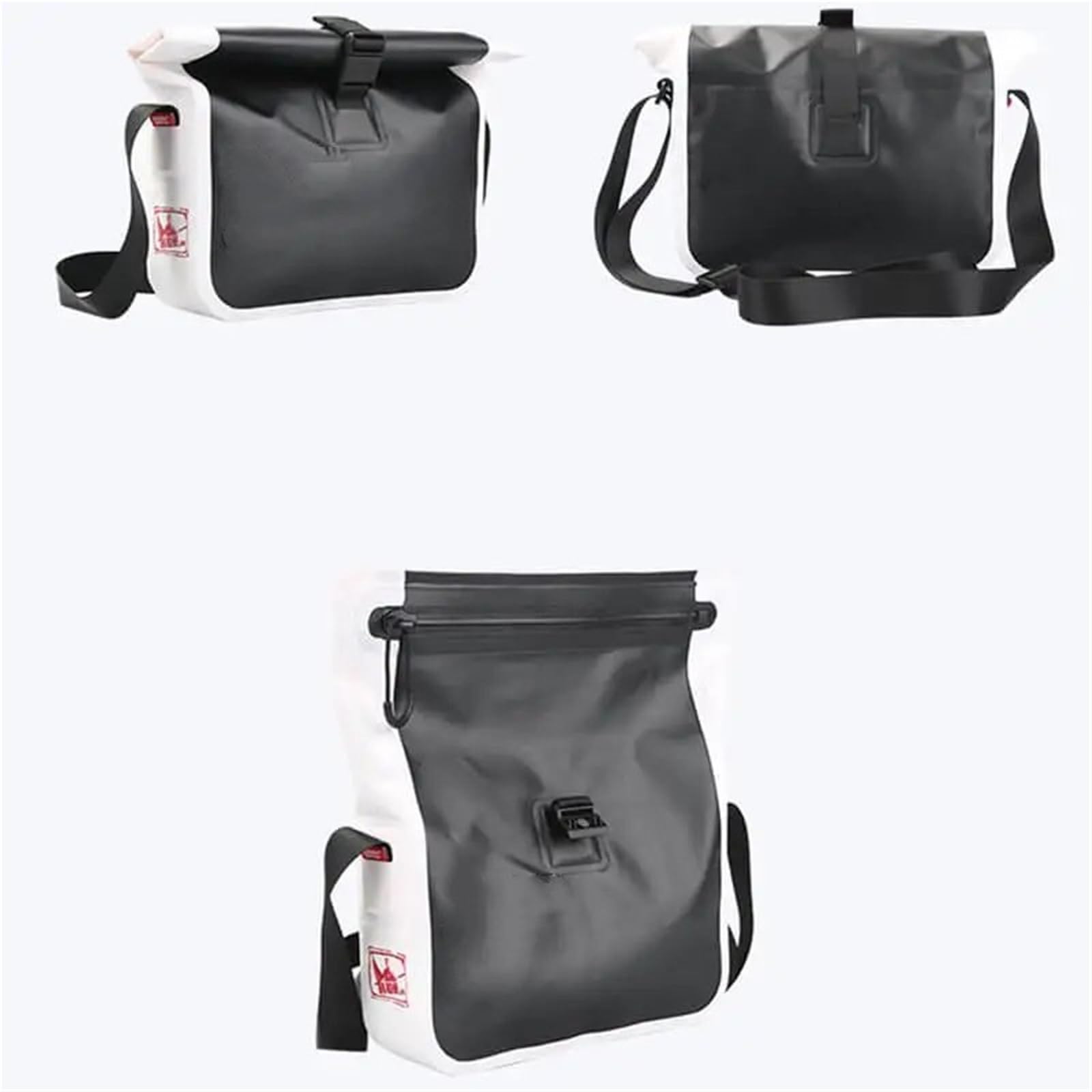Borsa Nuoto Borsa a tracolla impermeabile 2L Roll-Dry Bag mantiene l'attrezzatura asciutta per immersioni subacquee, surf, kayak, rafting, canottaggio(Black)