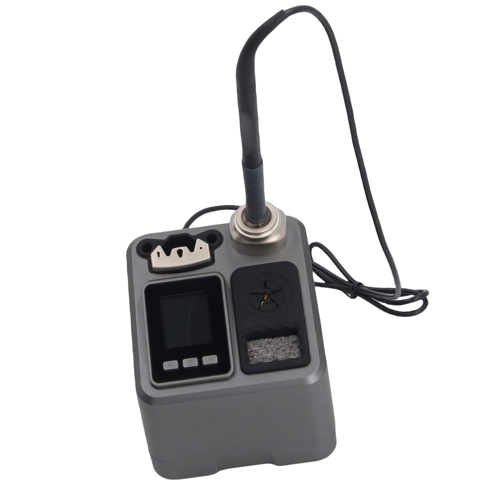 GOWENIC Profesjonalna Stacja Lutownicza, Szybkie Nagrzewanie 2 S, Moc 120 W, Wyświetlacz LCD, Inteligentna Kontrola Temperatury PID W Zakresie od 100 do 480 ℃, z funkcją Automatycznego (wtyczka UE)
