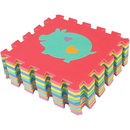 Amazon ジョイントマット 動物 １セット単品 １セット １０枚入 ３２ｘ３２ｃｍ 枚 防音対策 衝撃吸収 さるるの部屋 ホーム キッチン