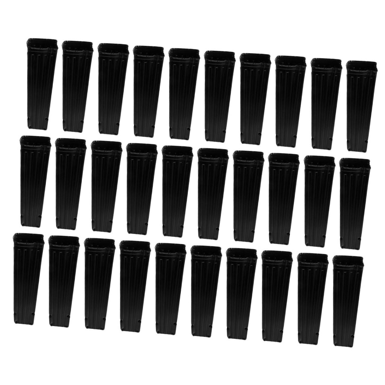 Luxshiny 60 Godets de Semis en Plastique Noir PP Épais pour Protection des Racines, Multi-usages, Pots Pépinière Profonds pour Plants et Fruits, Lot de 60 Pièces