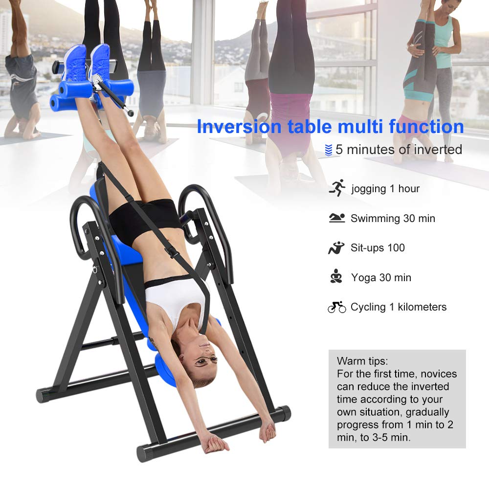 YOLEO Table D'inversion Pliable - 180°, Pour Dos Et Gym, Occasion état Correct