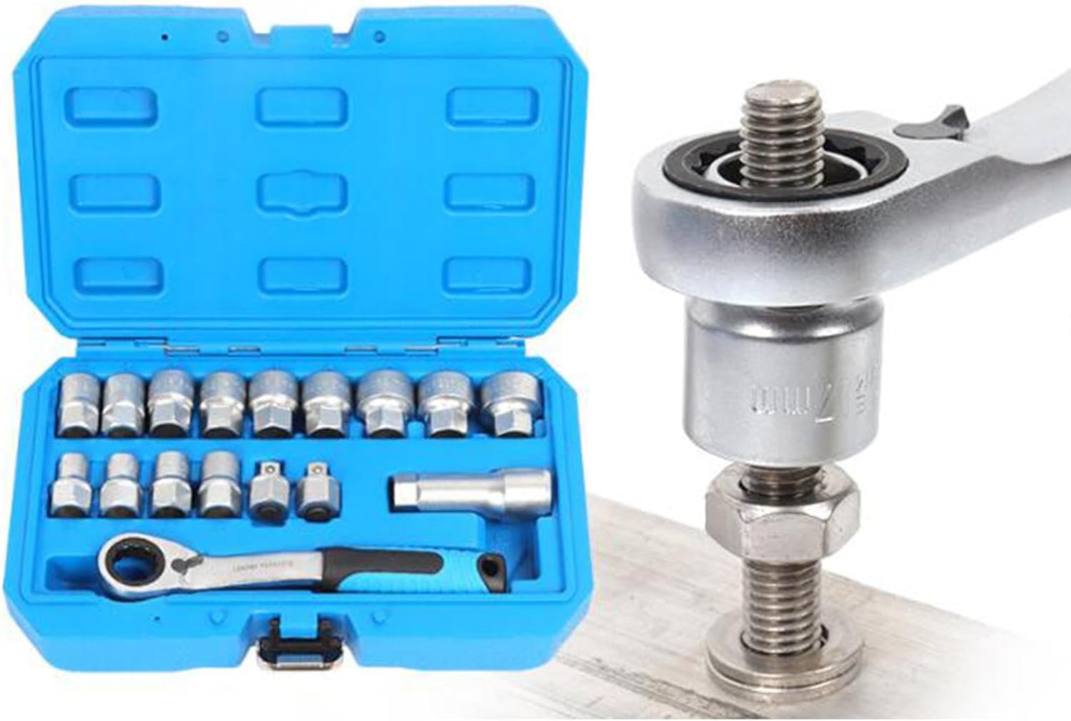 Yajuyi 17 ピース汎用自動車修理メカニックツールセット レックス 普通