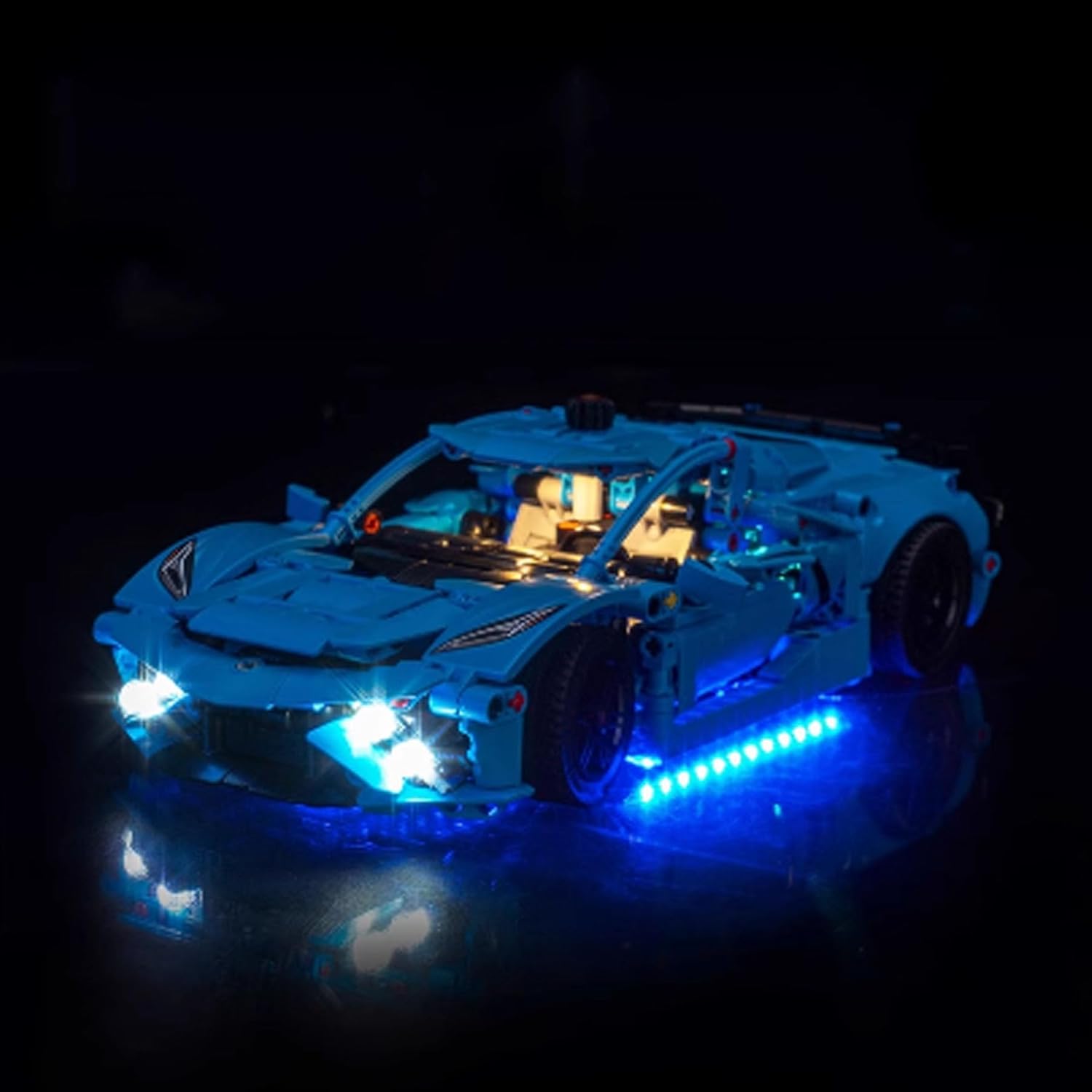 LED Lighting Kit Compatible with Lego 42217 Sports Car Series LED Light Set (Model Kit Not Included - Lighting Components Only) (Classic Edition)